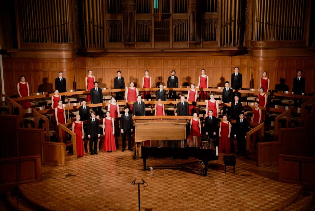 The LCHS Chamber Choir for their 2019 iNCANTATO Europe choir tour