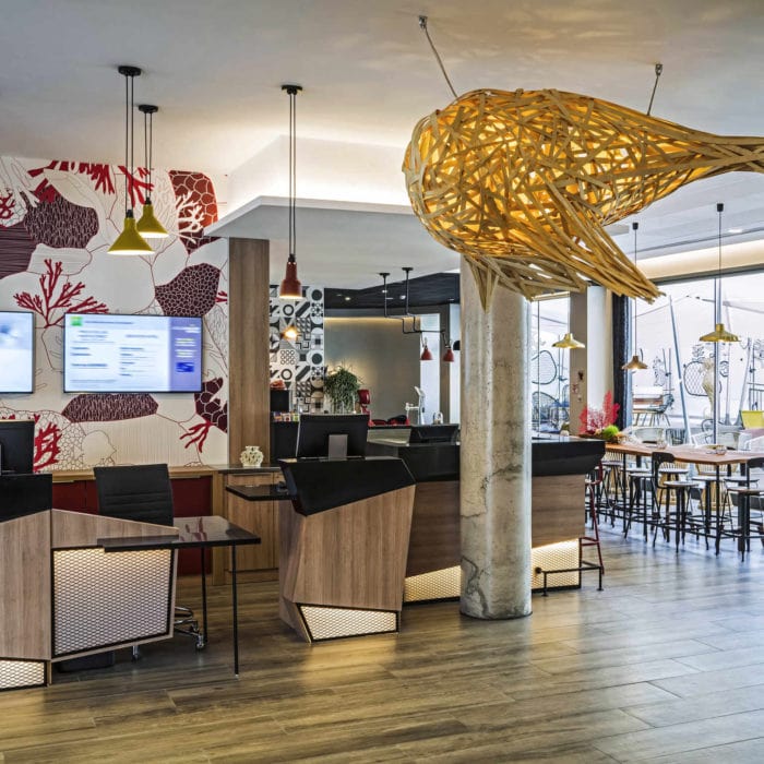 Lobby at Ibis Bogatell - Travel Better Together with iNSIDE EUROPE
