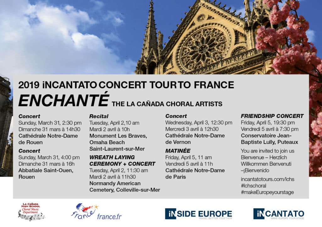 La Cañada Choral Artists 2019 France Performance Overview