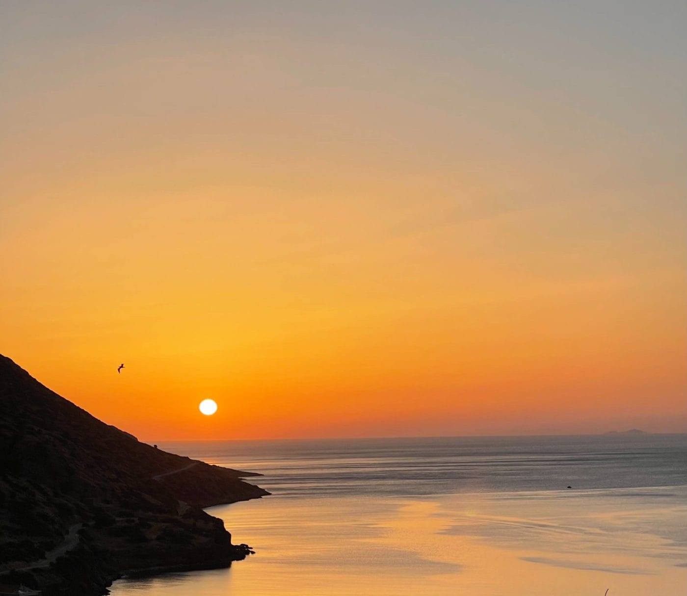 Sunset over Elounda Crete