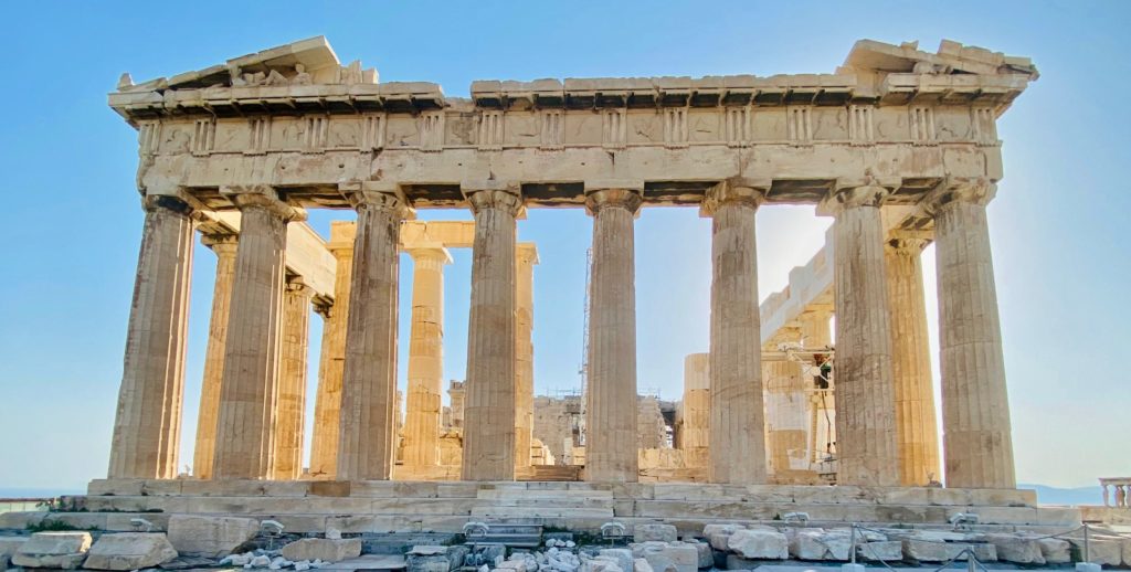 Acropolis Athens Greece August 2021