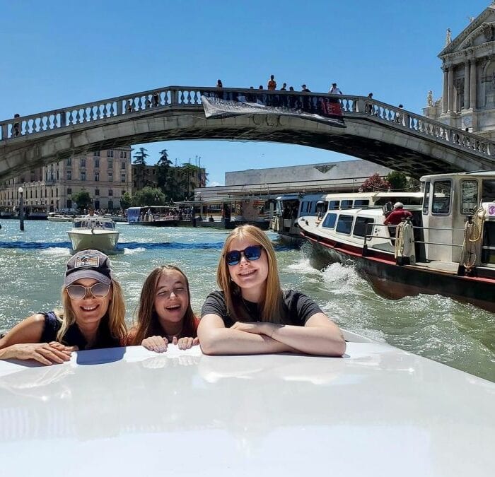 Postcard from Italy: Venice water taxi smiles
